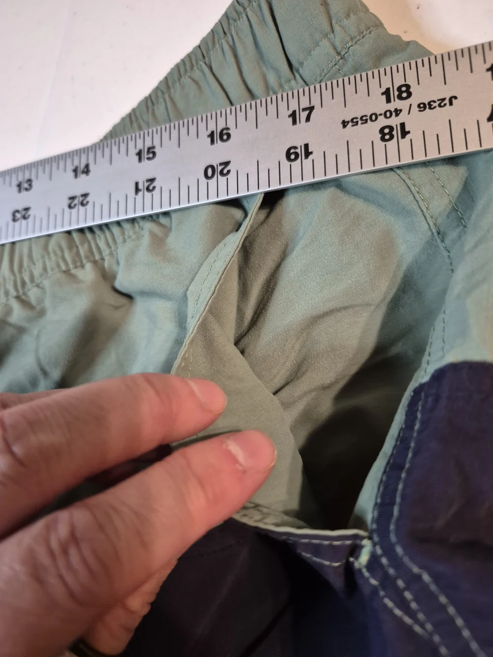 L.L. Bean Men's Colorblock Swim Trunks - Sage Green/Blue/Slate 4834